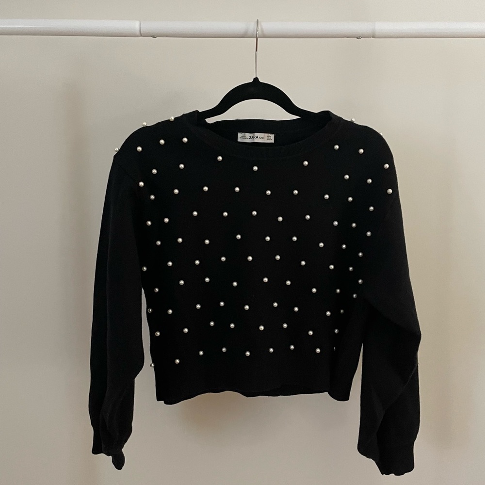 Zara | Pearled Sweater